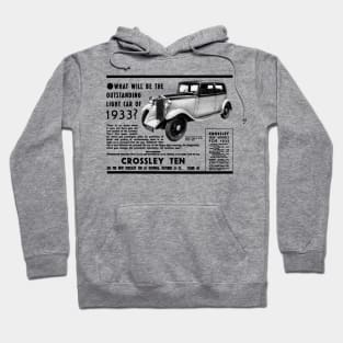 CROSSLEY TEN - 1933 advert Hoodie